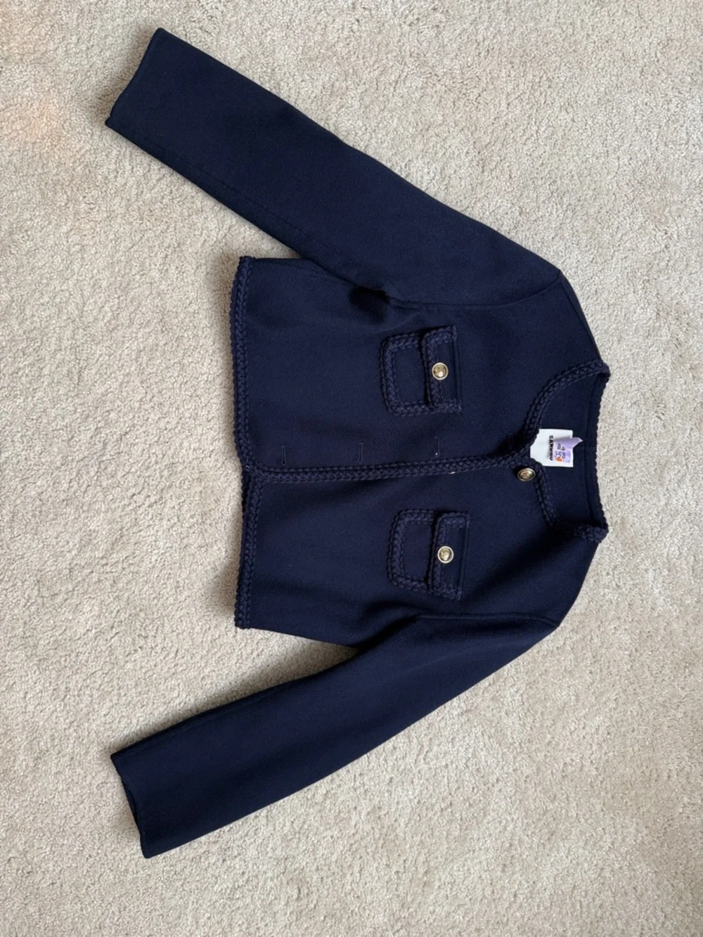 Sandro Lavande Navy Marine Blazer Jacket | FR 44 US 12 - Picture 15 of 15